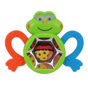 Grzechotka "żaba" z lusterkiem baby mix