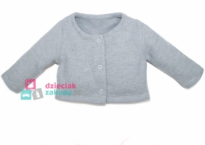 Szary sweterek dla dziewczynki niemowlaka