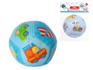 Miękka piłeczka z grzechotką dla niemowląt niebieska