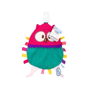 Szmatka przytulanka z metkami dla niemowląt 68/045_pin