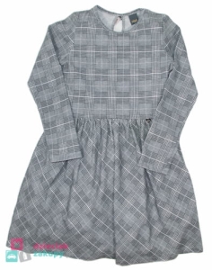 Sukienka w szarą kratkę dla dziewczynki Krateczka Atut