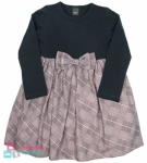 Wizytowa sukienka dla dziewczynki w kratkę Kokardka Atut