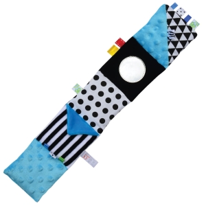 Miękka książeczka kontrastowa dla dziecka Mom's niebieska 