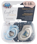 Silikonowe smoczki Canpol Babies 6-18m Light Touch 22/648_blu