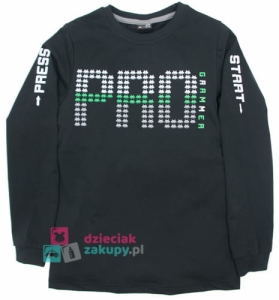 Czarna bluzka dla chłopca Programmer Gt