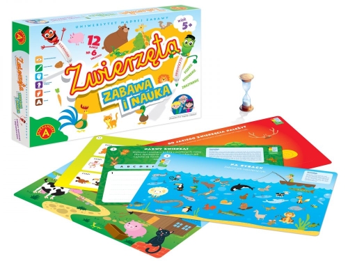 zabawka edukacyjna pisanie zmazywanie zwierzęta 5+ uniwersytety mądrej głowy aleander.jpg