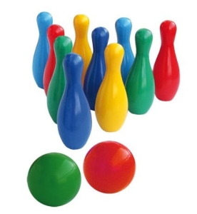 Kolorowe kręgle dla dzieci zabawka Nina