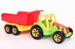 Traktor zabawka duży z przyczepą Max