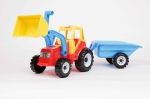 Traktor zabawka z przyczepą i łychą Master