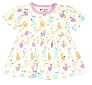 Sukienka na lato dla niemowlaka Leniwiec nini