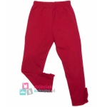 Czerwone legginsy dla dziewczynki ze zdobieniem Atut