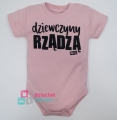 mofi body krótki rękaw z napisem dziewczyny rządzą brudny róż.jpg