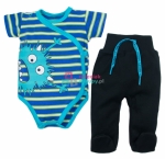 Komplet niemowlęcy body i półśpioszki Stworek Mrofi