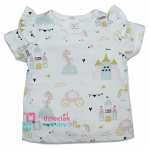 Kremowa bluzka dla niemowlaka dziewczynki z falbankami Princess Atut