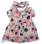 Kwiecista sukienka dla dziewczynki na wesele Flowers Martex