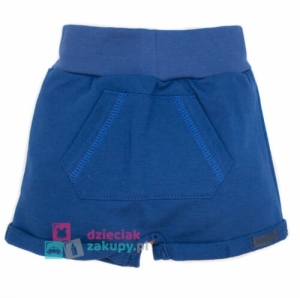Granatowe krótkie spodenki dla niemowlaka chłopca Kangurek Mrofi
