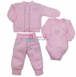 Wyprawka dla noworodka berbeć z bluzą Mrofi różowy