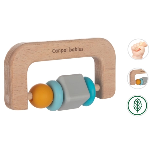 silikonowo drewniany gryzak dla niemowlaka canpol babies 80/301.jpg