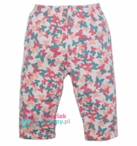 Legginsy na lato dla dziewczynki 3/4 Motyle Atut