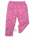 Legginsy 3/4 dla dziewczynki na lato neonowy róż Atut