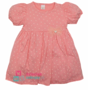 Luźna sukienka dla dziewczynki na lato Kropeczka Atut
