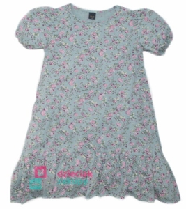 Kwiecista sukienka dla dziewczynki na lato Flowers mięta Atut