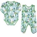 komplet niemowlęcy body i śpioszki bawełna organiczna tukan nini.jpg