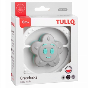 Grzechotka dla niemowlaka sensoryczna Kwiatek Tullo