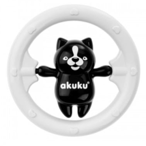 Kontrastowa grzechotka dla dziecka Miś Akuku