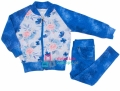 dres w kwiaty dla dziewczynki z rozpinaną bluzą rose kolor jeans.jpg