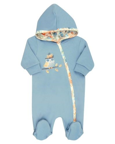 ubranka z bawełny organicznej pajacyk niemowlęcy z kapturkiem girls pants.jpg