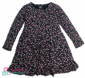 Luźna sukienka dziewczęca w kwiaty Atut Flowers