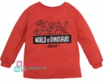 Czerwona koszulka z dinozaurami Roar Gt