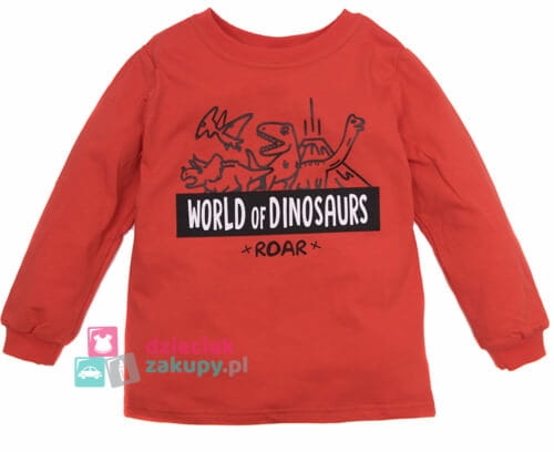 czerwona koszulka z dinozaurami roar gt.jpg