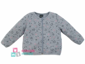 Sweterek dziewczęcy na zamek w serduszka Atut