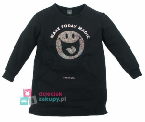 Czarna bluzka dziewczęca z buźką Atut