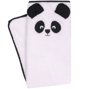 Ciepły kocyk dla niemowlaka Panda biała
