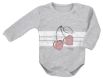 Koala body dla dziewczynki z wisienką Cherry szare