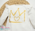 jednokolorowe body dziewczęce z falbanką i koroną mrofi queen .jpg