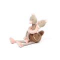 zestaw zabawek edukacyjnych przytulanka  i grzechotka ostrich mcknox family babyono 1446.jpg
