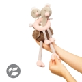 zestaw zabawek edukacyjnych przytulanka  i grzechotka ostrich mcknox family babyono 1446.jpg