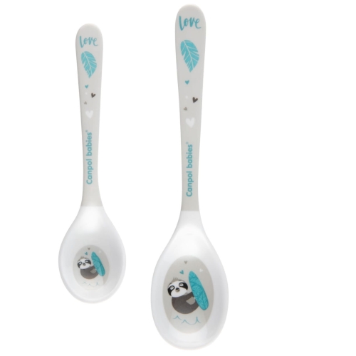 Łyżeczki melaminowe dla dzieci Canpol Exotic Animals 4/530 grey