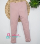 Leginsy dla dziewczynki gładkie różowe Atut