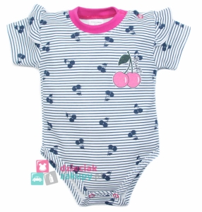 Body niemowlęce dla dziewczynki na krótki rękaw Cherry Mrofi