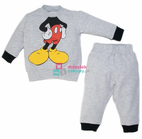 Petino dres dla chłopca Mickey szary melanż.jpg
