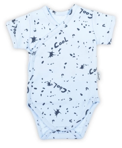Body na krótki rękaw dla chłopca niemowlaka Nicol Cool niebieski