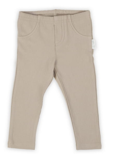 Beżowe leginsy dla dziewczynki Nicol Gładkie .jpg