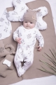 Beżowa czapka dla niemowlaka unisex Nicol Miś.jpg