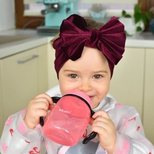 Kubek z miękkim ustnikiem Akuku A0429 Pink.jpg