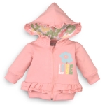 Nini bluza na zamek z kapturem dla dziewczynki niemowlaka Love